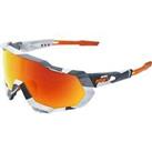 100% Speedtrap Soft Tact Grey Camo Sunglasses With HiPER Red Multilayer