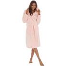 Slumber Party Womens Soft Hooded Dressing Gown Fashion - Pink - S Regular