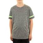 More Mile Boys Short Sleeve Running Top Grey Kids Stylish Sports T-Shirt Junior - UK Size Juniors