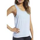 Reebok Womens ActivChill +Cotton Training Vest Tank Sleeveless Top - Blue