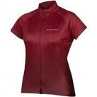 Endura Womens Hummvee Ray II Short Sleeve Cycling Jersey - Red