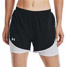 Under Armour Fly By Elite 2 In 1 Womens Running Shorts - Black - XS Regular