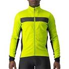 Castelli Raddoppia 3 Mens Cycling Jacket - Yellow - S Regular