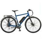 Ezego Mens Commute EX Electric Hybrid Bike Cycling E-Hybrid Alloy 700c - Blue