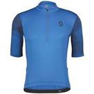 Scott Mens Gravel 10 Short Sleeve Cycling Jersey Tops - Blue - 3XL Regular