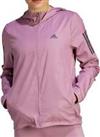 adidas Womens Own The Run Hooded Windbreaker Running Jacket Reflective - Pink - S Regular