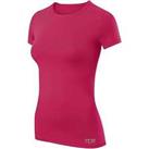 TCA Womens Sports Performance Training Top Pink Short Sleeve Base Layer T-Shirt