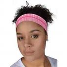 More Mile Womens Tamer Sports Hairband Pink Gym Running Workout Yoga Headband