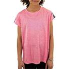 More Mile Girls Training Top Pink Short Sleeve Running Exercise Sports T-Shirt