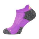 More Mile Womens Challenger Running Socks Purple Breathable Cushioned Sport Sock