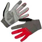 Endura Hummvee Plus II Full Finger Cycling Gloves - Red