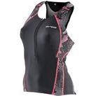 Orca Womens Core Support Triathlon Vest Top Black with Built In Bra Cycle Swim
