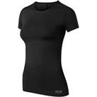 TCA Womens Sport Training Top Black Short Sleeve T-Shirt Gym Workout Base Layer