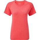 Ronhill Womens Infinity Marathon Running Top Pink Seamless Short Sleeve T-Shirt