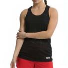 TCA Womens Ultralite Running Vest Tank Sleeveless Top - Black