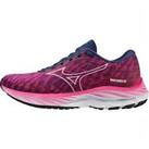 Mizuno Wave Rider 26 Womens Running Shoes Trainers Jogging Sports Comfort - Pink
