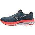Mizuno Mens Wave Rider 26 Running Shoes Trainers Jogging Sports Breathable Blue