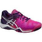 Asics Womens Gel Resolution 6 Clay Tennis Shoes Trainers Court Breathable - Pink