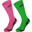 More Mile Womens 2 Pack Compression Socks Mens Cushioned Running Recovery