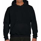 Blank Threads Mens Relaxed Fit Casual Classic Hoody Sweatshirt - Black