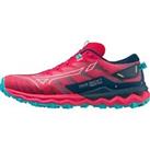 Mizuno Womens Wave Daichi 7 Trail Running Shoes Trainers Jogging Sports - Red