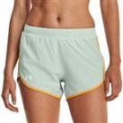 Under Armour Fly By Elite 3 Inch Womens Running Shorts - Green - S Regular