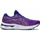 Asics Womens Gel Nimbus 24 Lace Up Running Jogging Low Top Shoes Trainers Purple