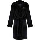 Tokyo Laundry Anders Soft Fleece Junior Dressing Gown - Black