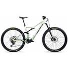 Orbea Rise M20 Electric Carbon Mountain Bike 2022 - White & Green