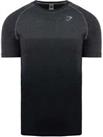Gymshark Mens Vital Ombre Short Sleeve Training Top Gym Workout Slim Fit - Grey - L Regular