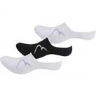 More Mile Mens 3 Pack No Show Liner Socks Invisible Sports Trainer Sock Cotton