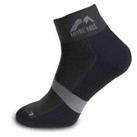 More Mile Mens Preventer Running Socks Black Double Layer Cushioned Trainer Sock