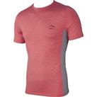More Mile Mens Warrior Training Top Red Short Sleeve Fitted Gym Workout T-Shirt - UK Size Regular
