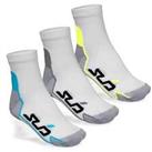 Sub Sports 3 Pack Cushioned Sports Socks White Ankle Running Training
