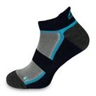 More Mile Bamboo Comfort Running Socks Blue Cushioned Padded Sports Ankle Sock