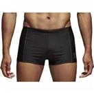 adidas Solid Swim Boxer Black Swimming Shorts Diving Water Sports Waists 22-28