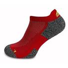 More Mile Challenger Running Socks Red Breathable Coolmax Cushioned Sports Sock