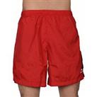 More Mile Mens Zorbo 7 Inch Baggy Running Shorts Red