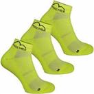 More Mile London 2.0 (3 Pack) Eco Friendly Running Socks - Neon Yellow