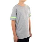 More Mile Boys Short Sleeve Running Top Grey Junior Kids Exercise Sports T-Shirt - UK Size Juniors