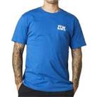 Fox Mens Traditional Premium Short Sleeve Top T-Shirt Tee - Blue