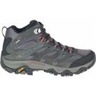 Merrell Mens Moab 3 Mid GTX High Top Lace Up Walking Hiking Boots - Grey