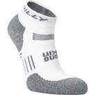 Hilly Supreme Max Quarter Running Socks Vented Upper and Arch Grip - White