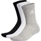 adidas Unisex Cushioned (3 Pack) Crew Training Socks Gym