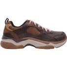 Skechers Mens Staxed Brandin Walking Shoes Trainers Outdoor Hiking - Brown