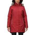 Regatta Womens Lexis Jacket Coat Waterproof Insulated Parka Outdoor Hood - Red - S Regular
