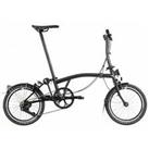 Brompton Mens P Line S4L Folding Bike Cycling Bicycle Steel 16 inch - Black