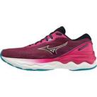 Mizuno Womens Wave Skyrise 3 Running Shoes Trainers Jogging Sports - Pink
