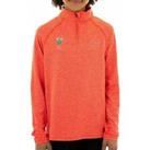 More Mile Kids Train To Run ESAA Half Zip Long Sleeve Junior Running Top -Orange - 11-12 Years Junio