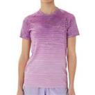 Asics Seamless Short Sleeve Womens Running Top - Purple - XS Regular
